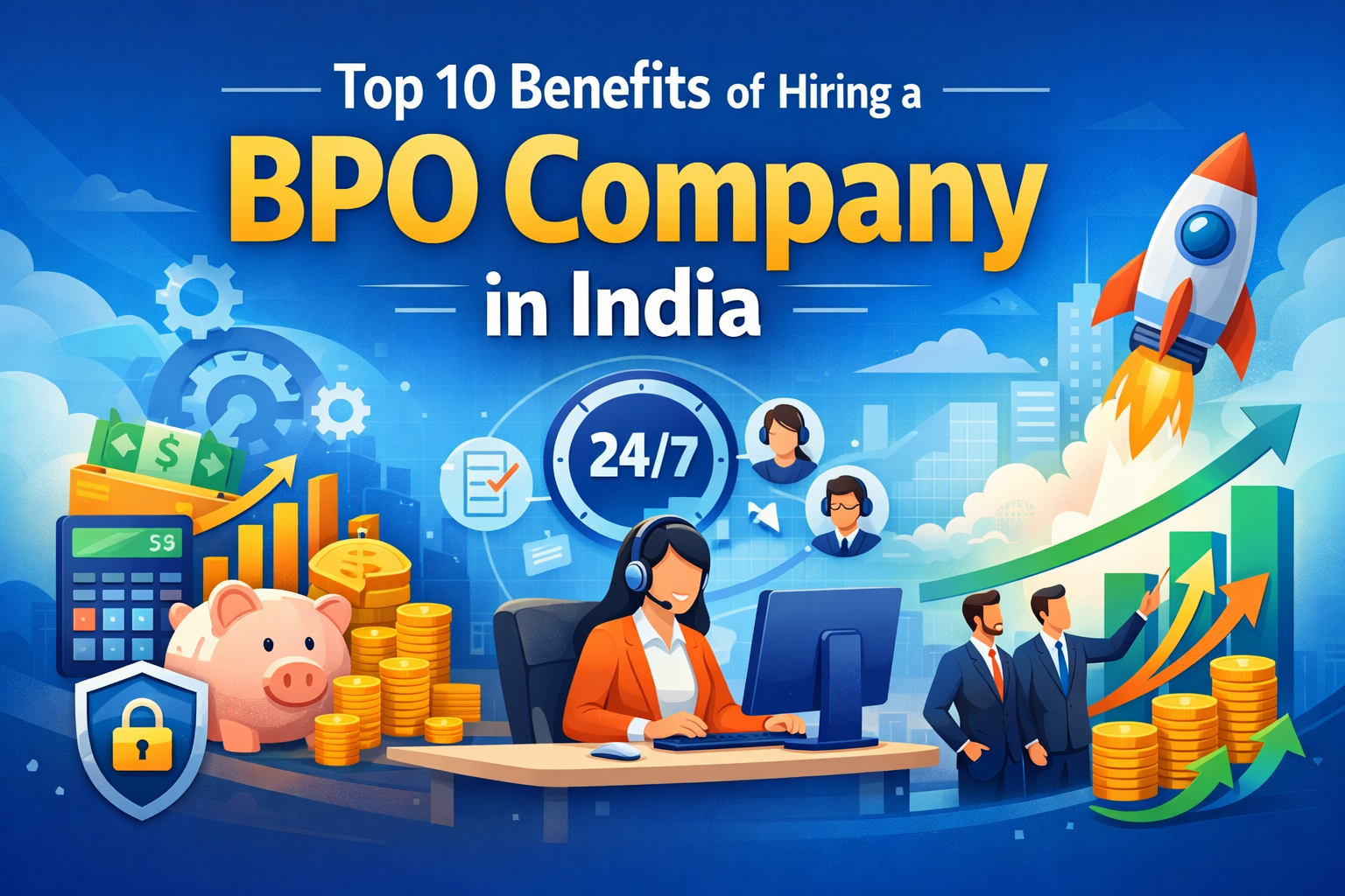 Top 10 Benefits of Hiring a BPO Company in India