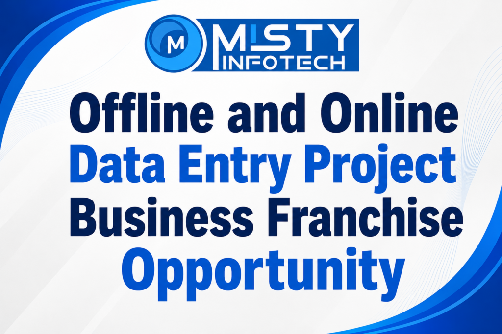 Offline and Online Data Entry Project Business Franchise
