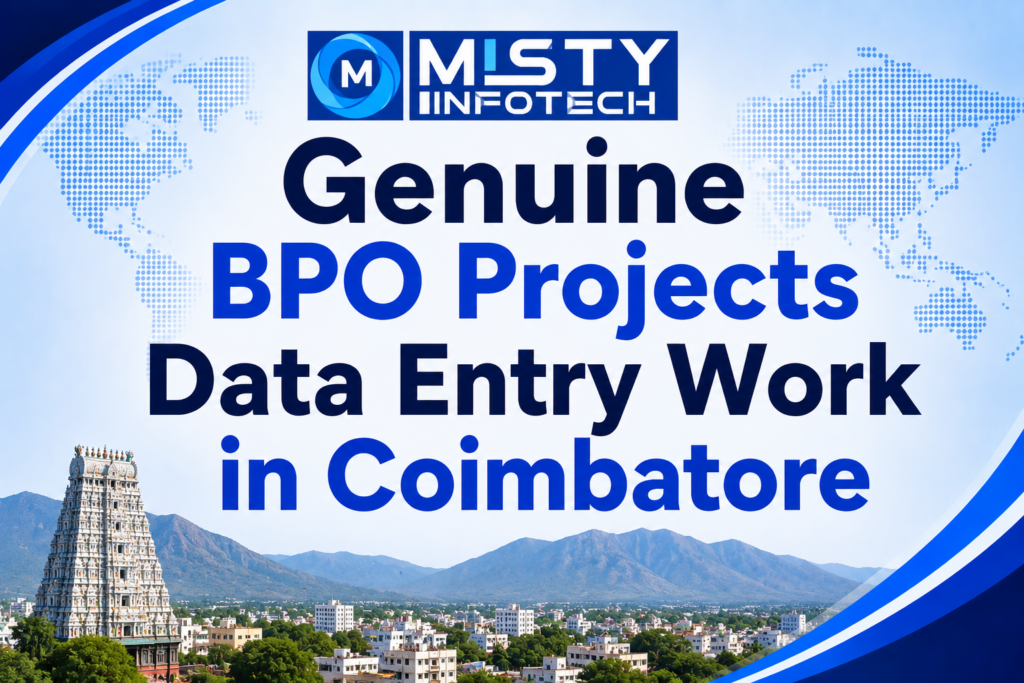 Genuine BPO Projects Data Entry Work in Coimbatore