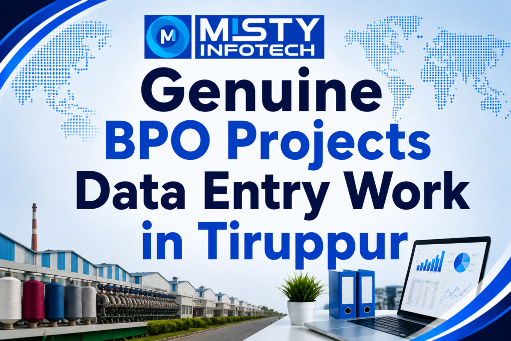 Genuine BPO Projects Data Entry Work in Tiruppur