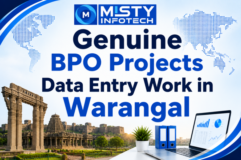 Genuine BPO Projects Data Entry Work in Warangal